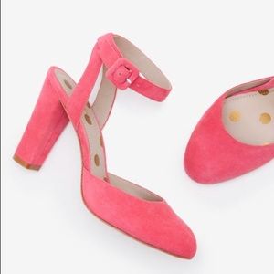 Boden Bessie Garden Rose Pink Ankle Strap Heels